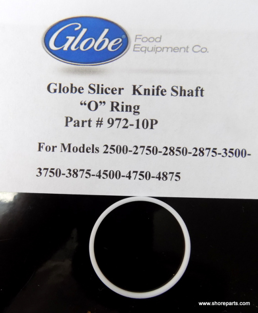Globe-Slicer-Knife-Shaft "O" Ring Part # 972-10P For Globe Slicer Models-2500-2750-2850-2875-3500-37